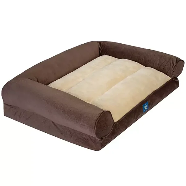 Serta XL Round Bolster Couch Pet Bed, 40" x 30" (Choose Color) - Image 4