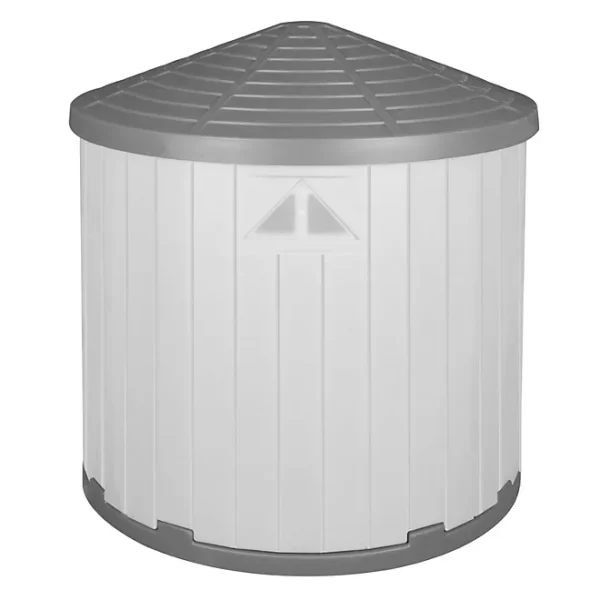 ASL Solutions Insulated Colossal Round Barn Premium Palace Dog House (38" Diam., 46"H) - Image 5