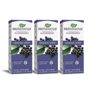 Sambucus Standardized Elderberry Original Syrup, Immune Support (4 fl. oz., 3 pk.)