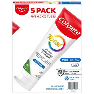 Colgate Total Whitening Toothpaste, 6 oz., 5 pk.