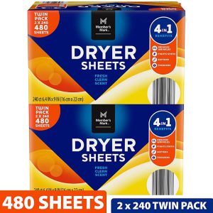 Member's Mark Fabric Softener Dryer Sheets, 480 ct.