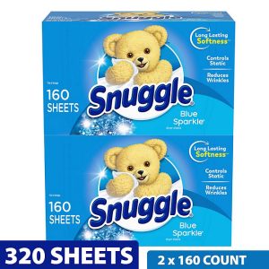 Snuggle Fabric Softener Dryer Sheets, Blue Sparkle 320 ct.