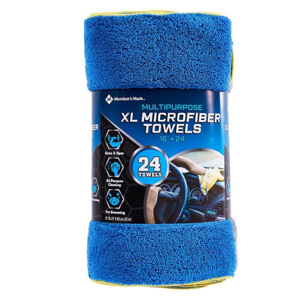 Member's Mark Microfiber Towels 24 pk., 3 Colors - Image 4